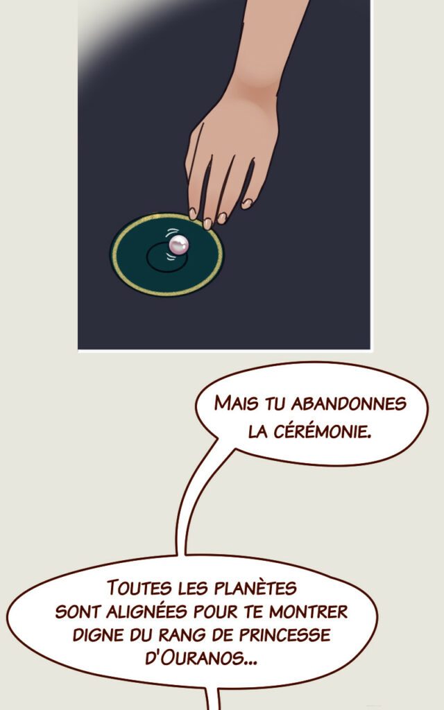 Mégaira : Mais tu abandonnes la cérémonie.