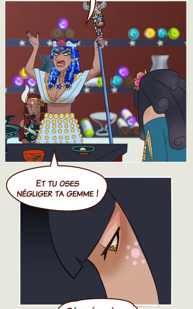 Mégaira : Toutes les planètes sont alignées pour te montrer digne du rang de princesse d'Ouranos... Et tu oses négliger ta gemme !